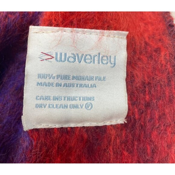 Waverley Multicolored Colorblock 100% Mohair Wool One Size - Picture 4 of 5